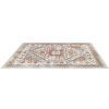 Large Area Rug 8 x 10 ft Anti-Skid Tear-Resistant Floor Mat Vintage Brown Red