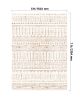 Large Area Rug 5 x 7 ft Anti-Skid and Tear-Resistant Floor Mat Modern Beige
