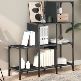 Bookcase Adjustable Feet Bookshelf Rectangular Industrial