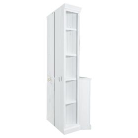 83.4"Tall Bookshelf with Two Corner Shelf Suite,Bookcase with 3 Drawer and Open Shelves,5-Tier Corner Shelf with Open Shelves
