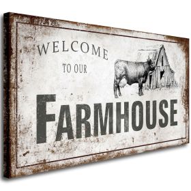 Canvas Wall Art for Farmhouse Wall Decor,Rustic Wall Art