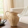 Better Homes & Gardens 9" Faux Wood Rattan Pitcher Vase