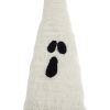 8.3x4x31.5" Fabric Sitting Gnome w/ White Ghost Hat, for Halloween Decor