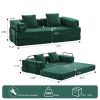 Floor Couch, Compression Sofa, Convertible Floor Sofa Bed-with Pillow Back Support Armrest,Comfy Futon Couch Lounge Sleeper Bed,Corduroy Fabric