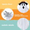 3 Pack 24.8" Halloween Hanging Ghost Decorations, Halloween White Flying Ghost with Hats for Haunted House Graveyard Scene