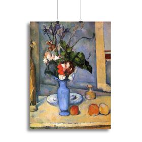 Still Life with Blue vase by Cezanne Canvas Print or Poster (Type: Poster Print, size: 28" x 20" / 70cm x 50cm (approx))