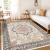 1PC Bohemian Vintage Watercolor Doormat - Non-Slip Soft Rug, Stain-Resistant Washable Mat for Entryway, Kitchen, Living Room, Laundry & Bathroom