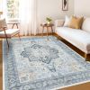 1PC Bohemian Vintage Watercolor Doormat - Non-Slip Soft Rug, Stain-Resistant Washable Mat for Entryway, Kitchen, Living Room, Laundry & Bathroom