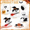 Halloween Decorations Indoor, Wooden Tiered Tray Decor Table Sign Set of 3