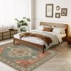 1PC Bohemian Vintage Watercolor Doormat - Non-Slip Soft Rug, Stain-Resistant Washable Mat for Entryway, Kitchen, Living Room, Laundry & Bathroom