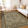 1PC Bohemian Vintage Watercolor Doormat - Non-Slip Soft Rug, Stain-Resistant Washable Mat for Entryway, Kitchen, Living Room, Laundry & Bathroom